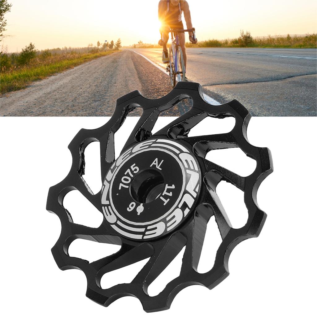 Mountain Bike Rear Derailleur Wheel 11T Metal Ceramic Rear Wheel Roller Bike Accessory