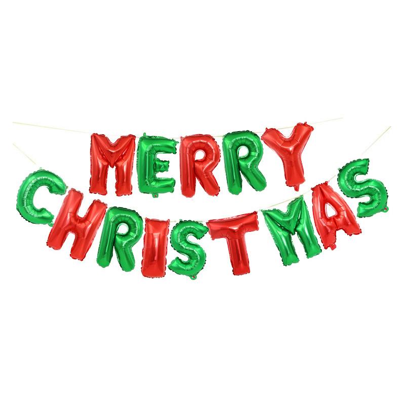 New 16Inch Merry Christmas Letter Foil Balloons Alphabet Air Balloon Christmas Decorations Globos Xmas Ornament Party Supplies