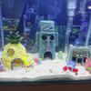 Cute Cartoon Aquarium Decorations 3 Styles Pineapple Octopus Stone Head House Fish Tank Ornaments