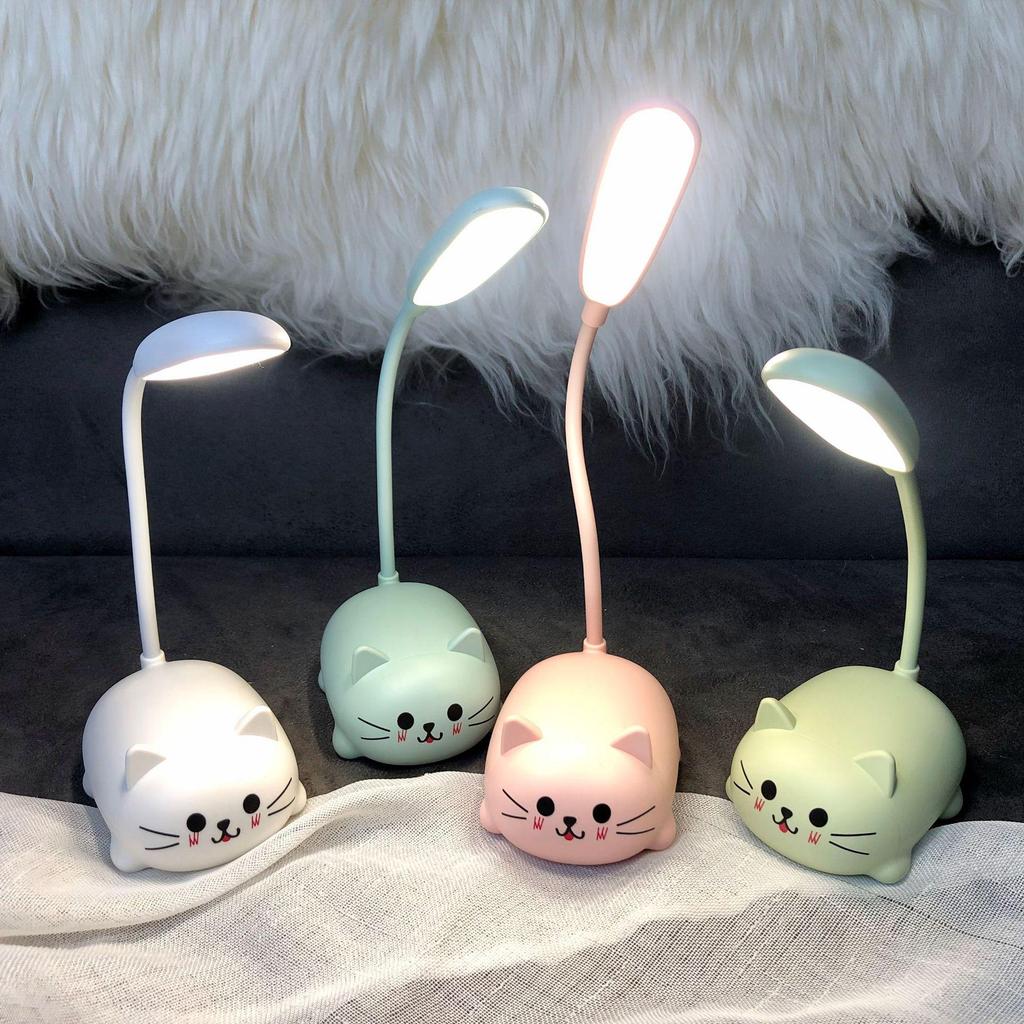Creative Cartoon LED Foldable Table Lamp - USB Rechargeable Eye-Protecting Book Light