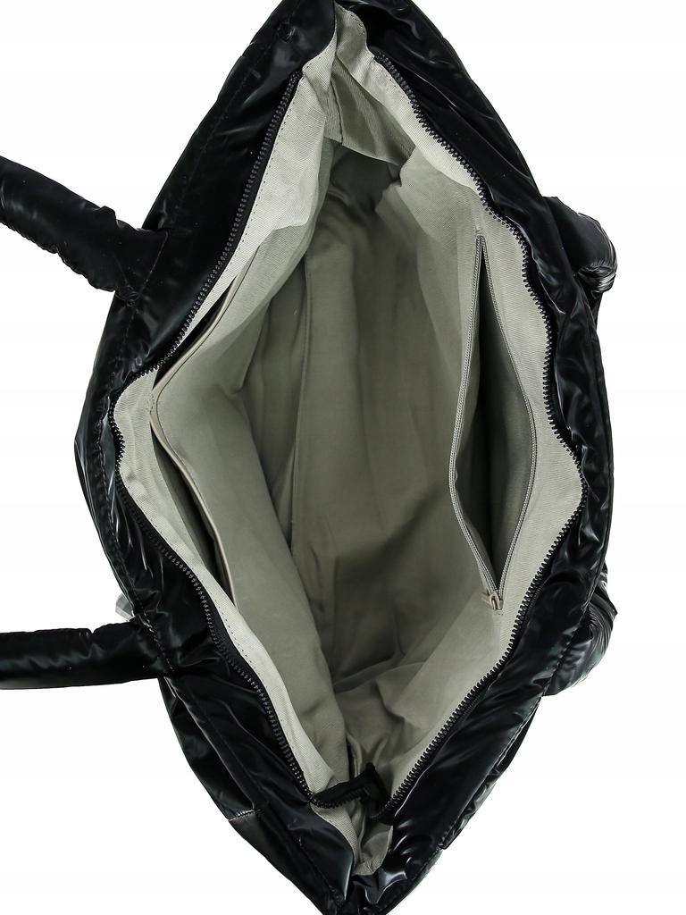 David Jones women's nylon shopper bag black