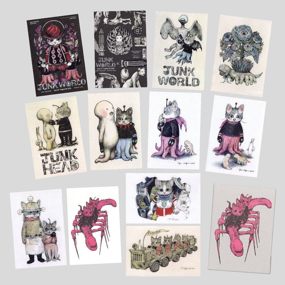 Used [Sold out] Postcard set JUNK WORLD EXHIBITION Yuko Higuchi Boris General Store