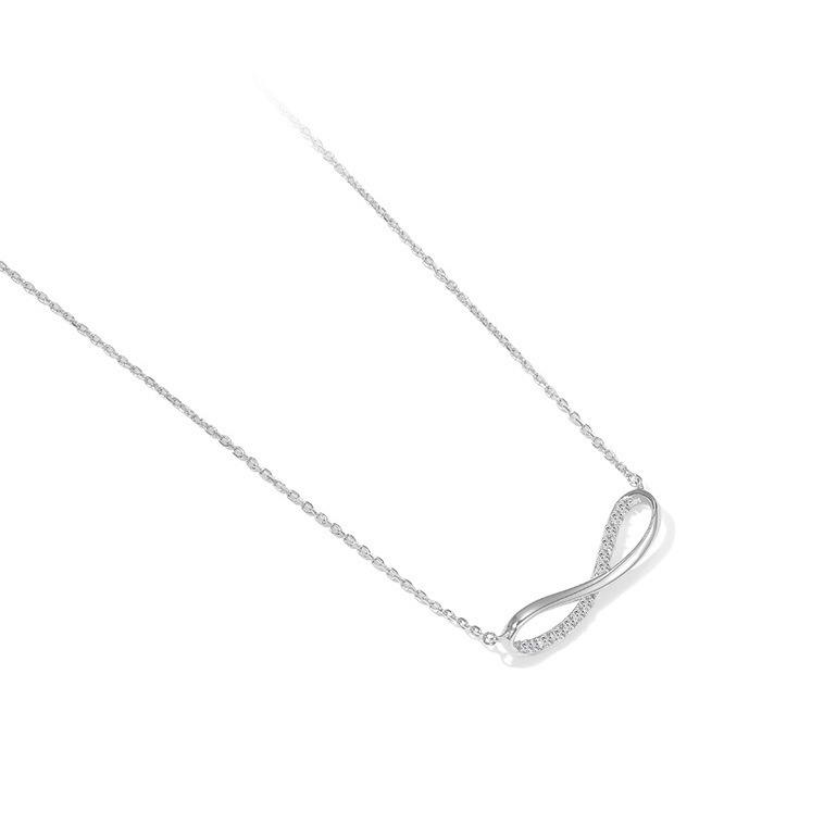 

Серебро 925 пробы, ожерелье «Бесконечная любовь», летнее 8 слов, особый интерес, легкое роскошное кольцо Ins, цепочка на ключицы, женские серебряные аксессуары 925