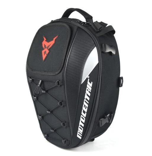 Multi-functional Motorcycle Tail Saddle Tank Bag Waterproof Motorcycle Rear Seat Helmet Bag High Capacity Rider Travel Backpack