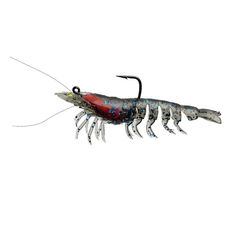 8 Cm / 7 G Swimming Lures With Hooks Segmented Lures Realistic Soft Shrimp Lure Freshwater Fishing