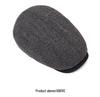 Men's Autumn & Winter Knitted Duckbill Cap with Velvet - Fashionable British Newsboy Beret