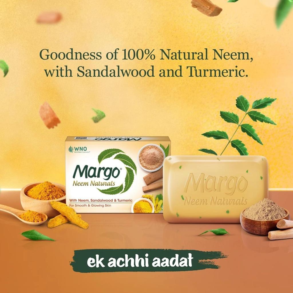 Margo Neem Naturals Zeep Voor Een Heldere, Gladde Huid Pak van 5x100g Per Pak