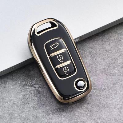 Per Renault Kwid 2023 Kadjar Captur Megane Sandero Stepway Logan Clio 5 2022 Arkana 2020 2021 TPU Car Flip Key Case Cover Shell