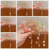 Fan Children's Hairpin Tassel Chinese Style Hair Stick Classical Flower Hair Comb Girl
