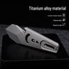 Titanium Alloy EDC Multi-tool: Pry Bar, Screwdriver & Bottle Opener.