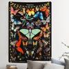 Vintage Butterfly Tapestry Natural History Wall Hanging for Bedroom Living Room Dorm Retro Aesthetic Home Decor