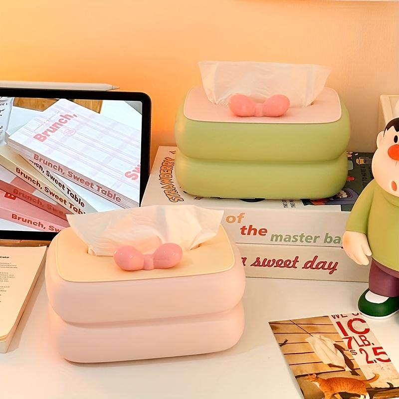 Home Cream Style Tissue Box for Living Room Coffee Table, Dining Table, and Bathroom Paper Storage Holder