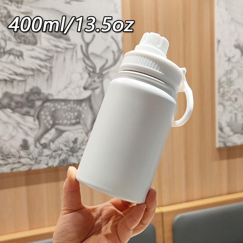 

Insulated Stainless Steel Water Bottle With Straw Cap For Sports And Travel белый
