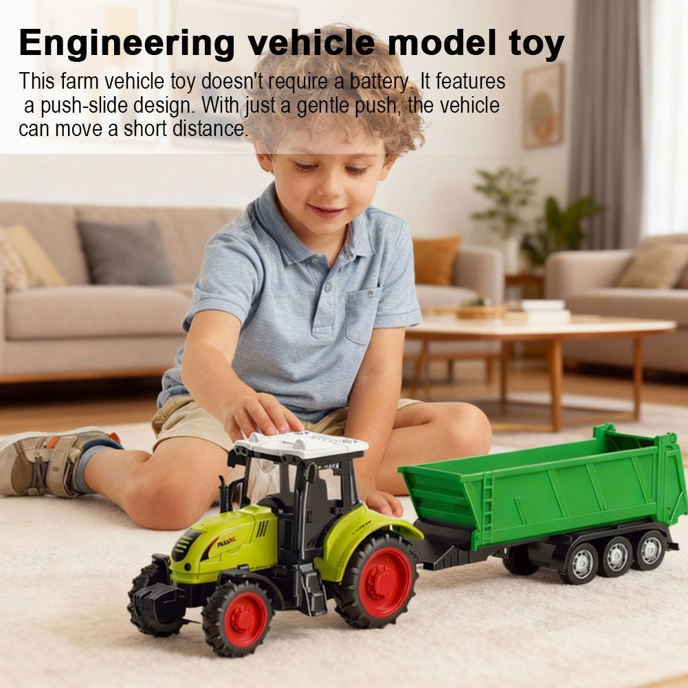 Simulations-Landwirtschaftsfahrzeuge Mini-Automodell Ingenieurfahrzeugmodell Traktor Ingenieurfahrzeug Traktor Spielzeugmodell für Kinder Geschenk