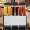 Commercial Beverage Dispenser 3 Tanks 12 L / 12.7 QT Per Tank, Stainless Steel Juice Dispenser, Ice Tea Drink Machine with 7 to 12 Cooling