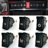 1PC Red LED Light Car DRL Front Rear Fog Light Power On Off BSM Switch Button With Wire for Iveco Auto Accessories