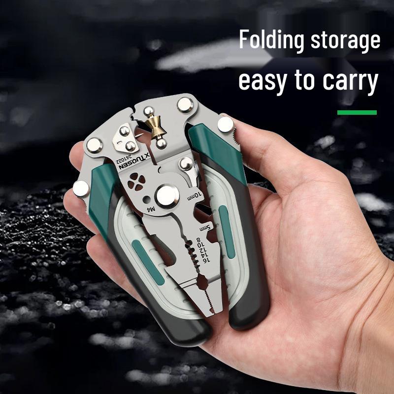 Tuosen Multi-Function Wire Stripper & Crimping Pliers for Electricians