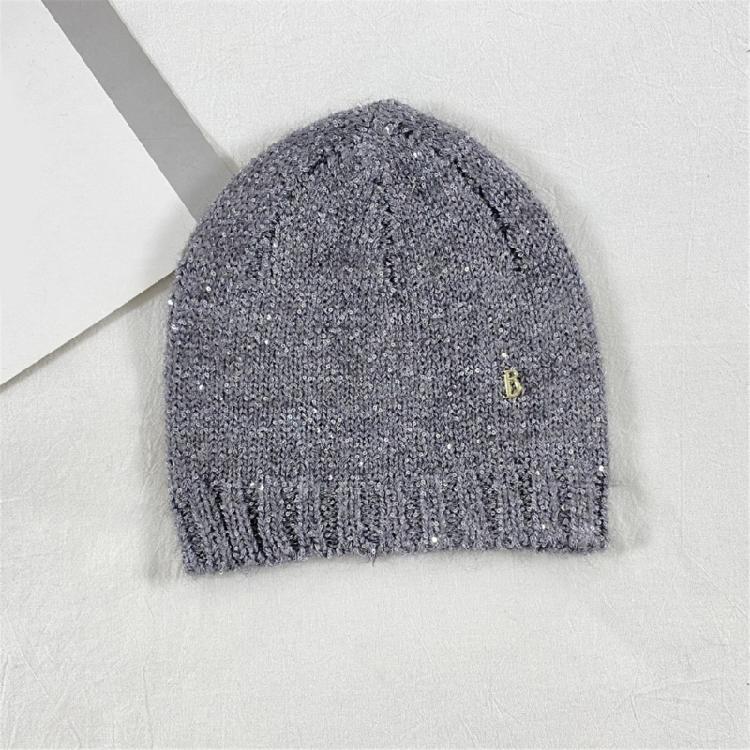 Trendy Beanies Sequins Hat for Party Goers Stage Performances Knit Hat