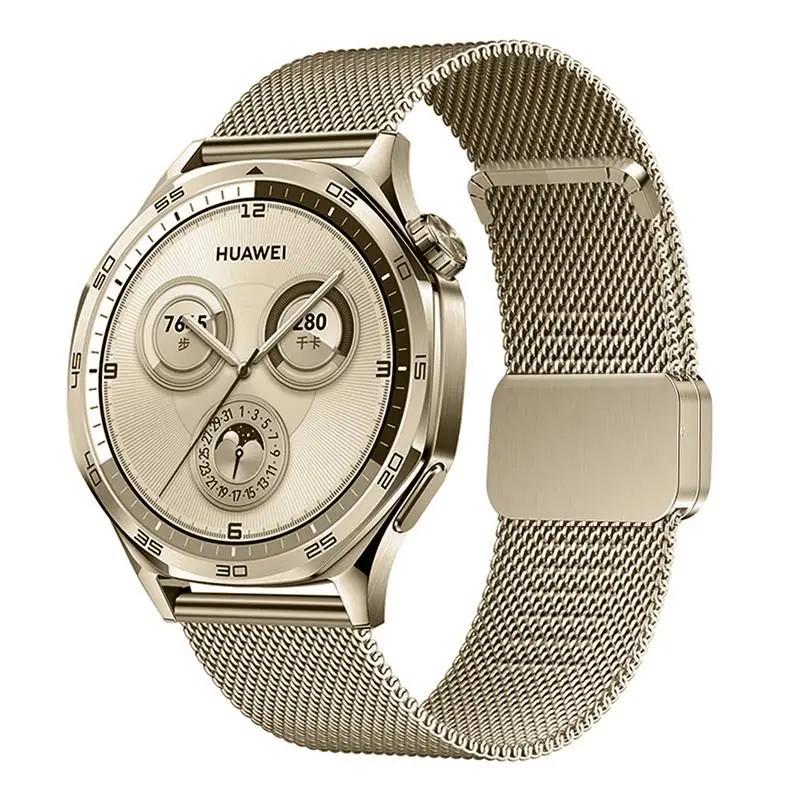 Magnetic Strap for Huawei Watch 5 4 GT5 5Pro GT4 3/4Pro GT3 46mm 22mm Metal Mesh Band for Samsung Galaxy3 45mm Gear S4 Bracelet