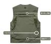 Fishing Fishing Disaster Mountain UV Quick Large Army Green L [songlibin] Vest, Vest, Photographer, Multi-pocket, Mesh, Multi-functional, Work,