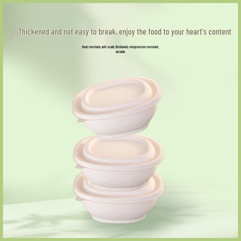 450ML Quadratische Abbaubare Maisstärke Lunchboxen (300 Sets)