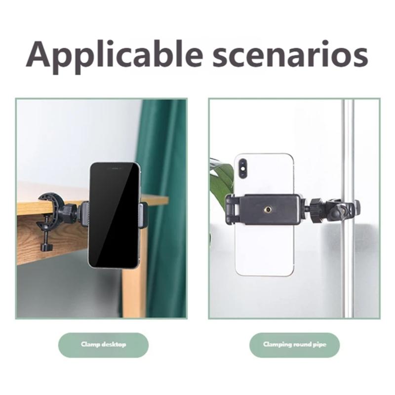 Lightweight Portable Phone Adapter Clip for 4.5 to 7 Inch Devices Perfect for Outdoor Travel Photography and Live Streaming