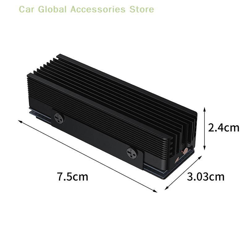 SSD-V3 2280 M.2 Dual Heat Pipe Solid State Drive NVME Grille-type All-aluminum Vest High-efficiency Heat Sink Gaming Accessories