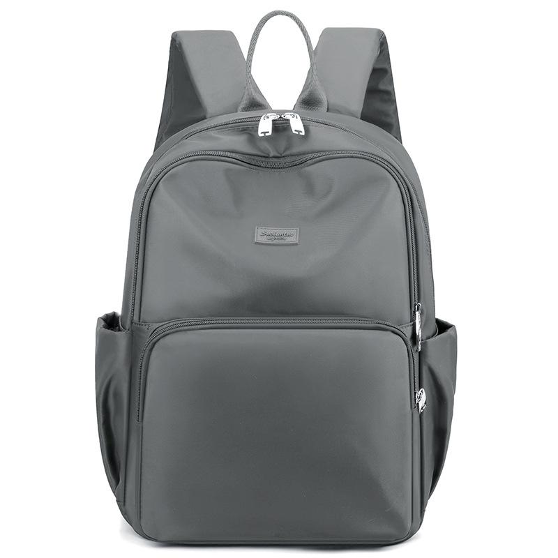Schoolbag backpack women's European and American style nylon cloth leisure travel schoolbag 1011 new large capacity simple backpack women