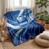 Uruguay Football Printed Flannel Blanket Skin Friendly Warm Decorative Throw for Indoor Couch Bed Daily Use