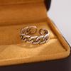 New Personality Chain Retro Simple Personality 925 Sterling Silver Jewelry Braided Exquisite Opening Rings    R086