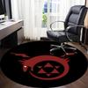 1pc Dragon Emblem Office Round Area Rug, Indoor Mat Suitable For Office, Under Office Chairs Bedroom Living Room Home Decor, Room Deco