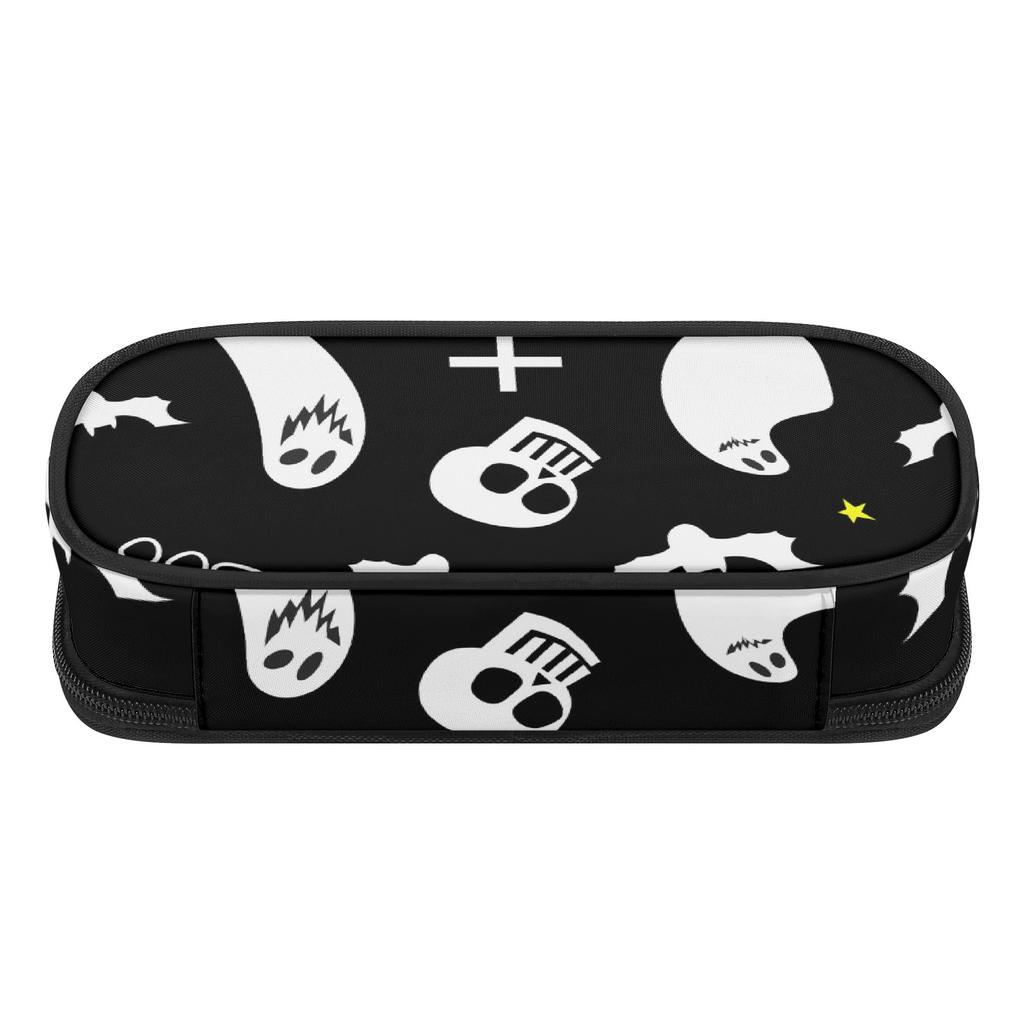 Pencil Bag Secure Zipper Closure Large Capacity 300D Polyester with Mesh Pocket Removable Divider and Pen Slots for Students