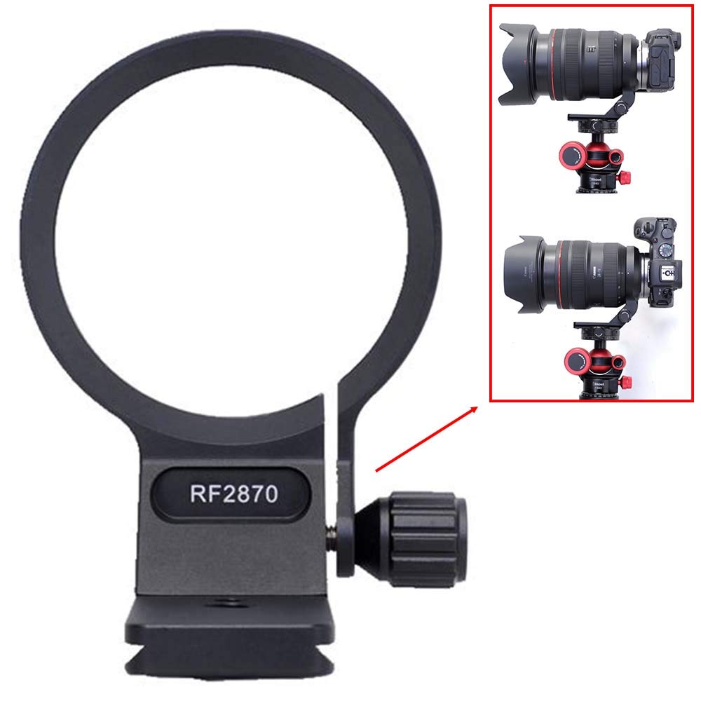 iShoot Metal Camera Tripod Mount Tripod Mount Lens Support Lens Bracket Tripod Socket for Canon RF Quick Release Plate with Screw Holes at the