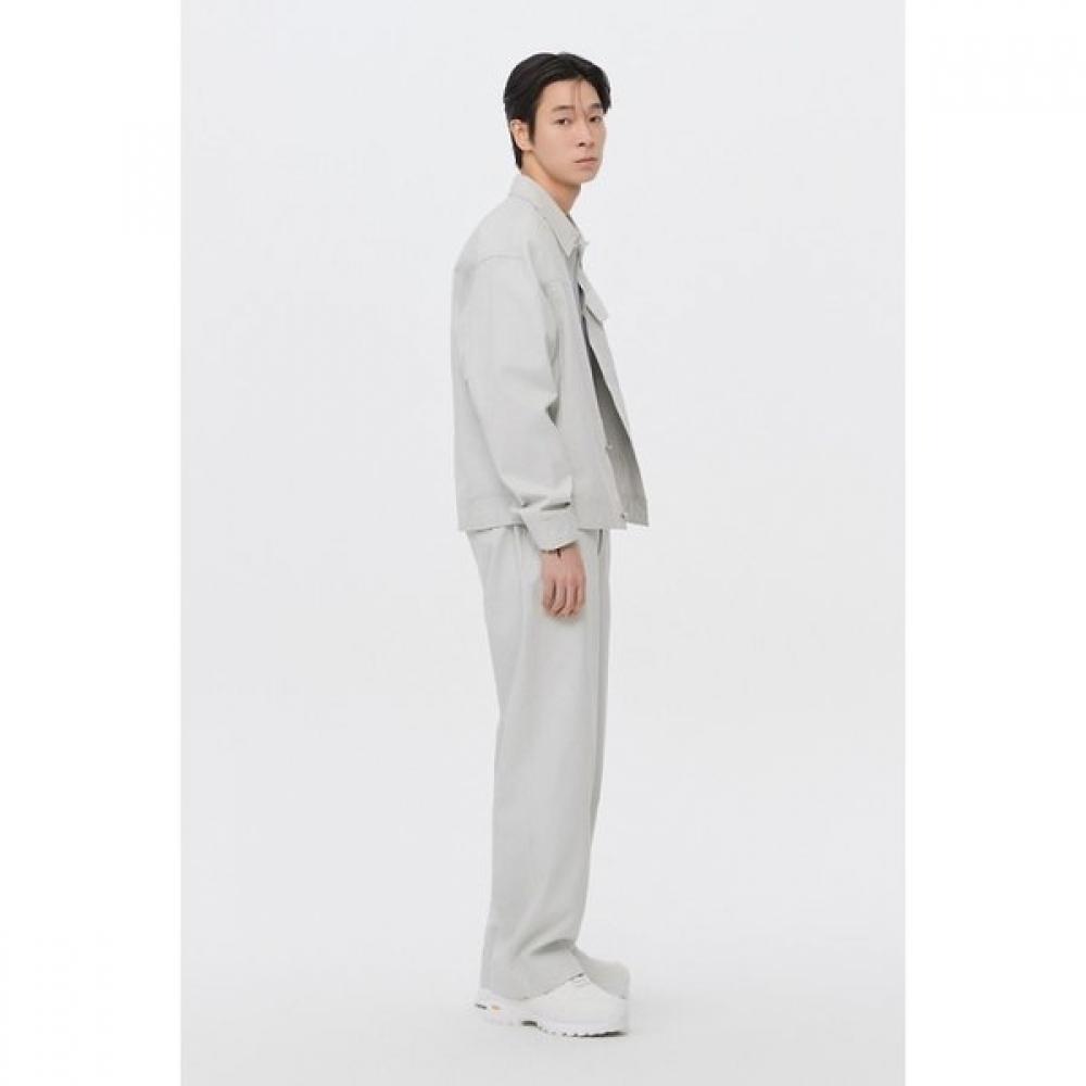 CuStomellow Men S Grey Dyed Cotton pantS C9pam26121gyl