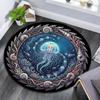 Oceanic Fantasy Circle Round Area Rug Under Office Chairs Bedroom Living Room Home Decor
