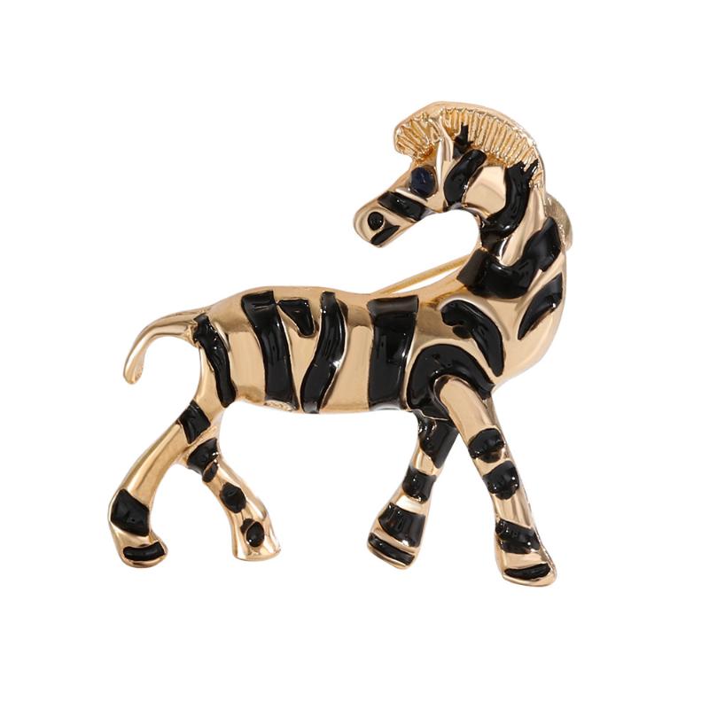 Luxury Vintage Horse Brooches For Women Men  Year Of The Horse Animal Party Office Brooch Pin Jewelry Accessories