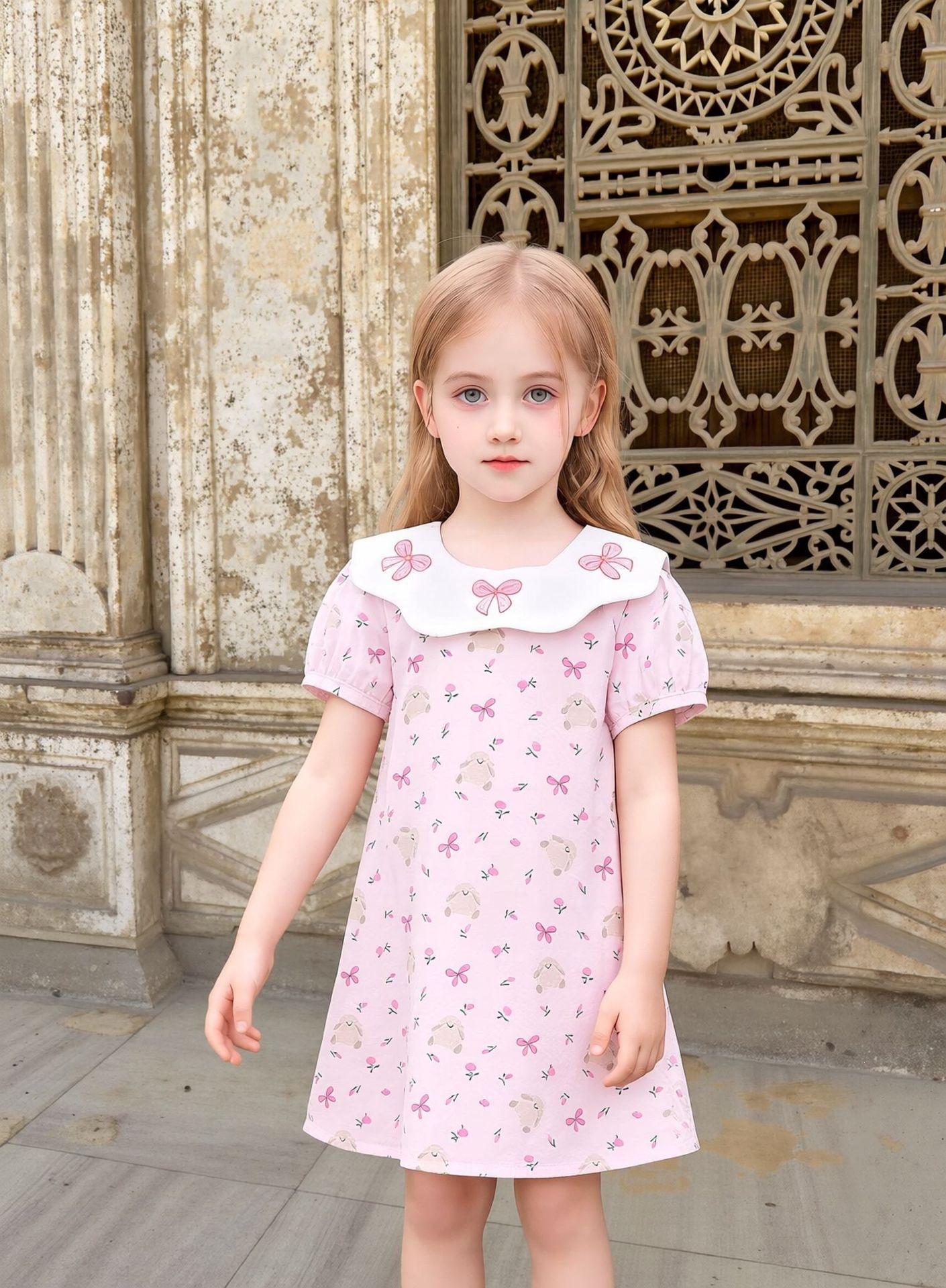 Summer Girls Dress Lightweight Sweet Cute Toddler Dress for Kids 90