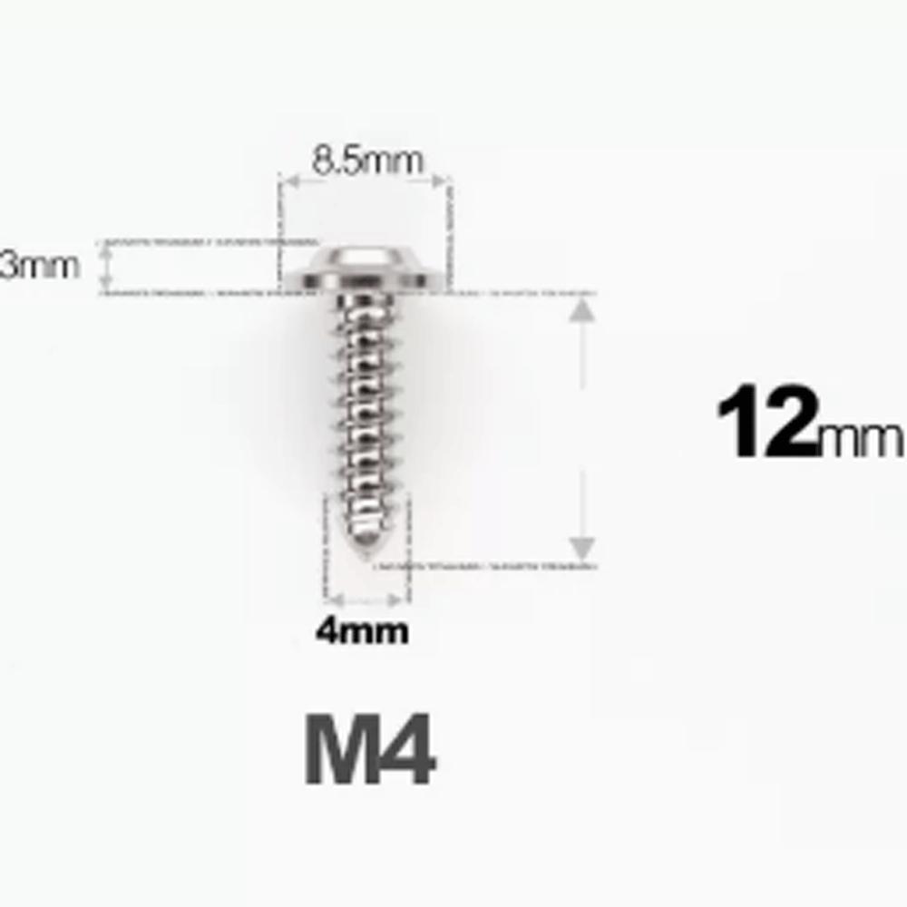 1 Pcs M4 M5 M6 X 12/14/16/20-55mm GR5 TC4 Titanium Alloy Screw Self-tapping  Torx Head Flange Motocycle Case