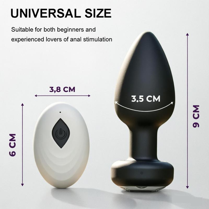 Wireless Remote 10 Frequency Anal Vibrator Adult Masturbation Butt Plug Intimate Massage Sex Toy Adult Supplies Anal Plug 18+