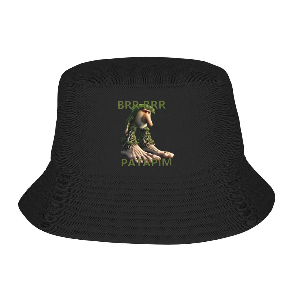 Unisex Bucket Hats Brainrot Brr Brr Patapim Beach Hatwear Camping Fishing Fisherman Caps Italian Meme Session Hat Dropshipping