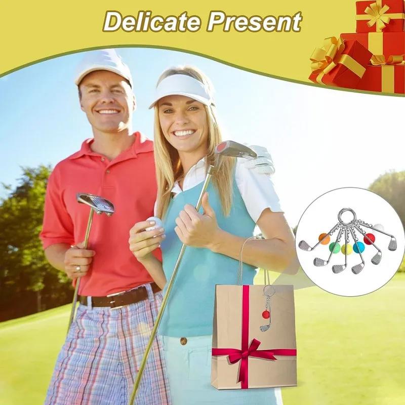 1PC Golf Ball for Kids Gifts Key Ring for Sport Lovers Key Holder Mini Metal Keychain Key Chain
