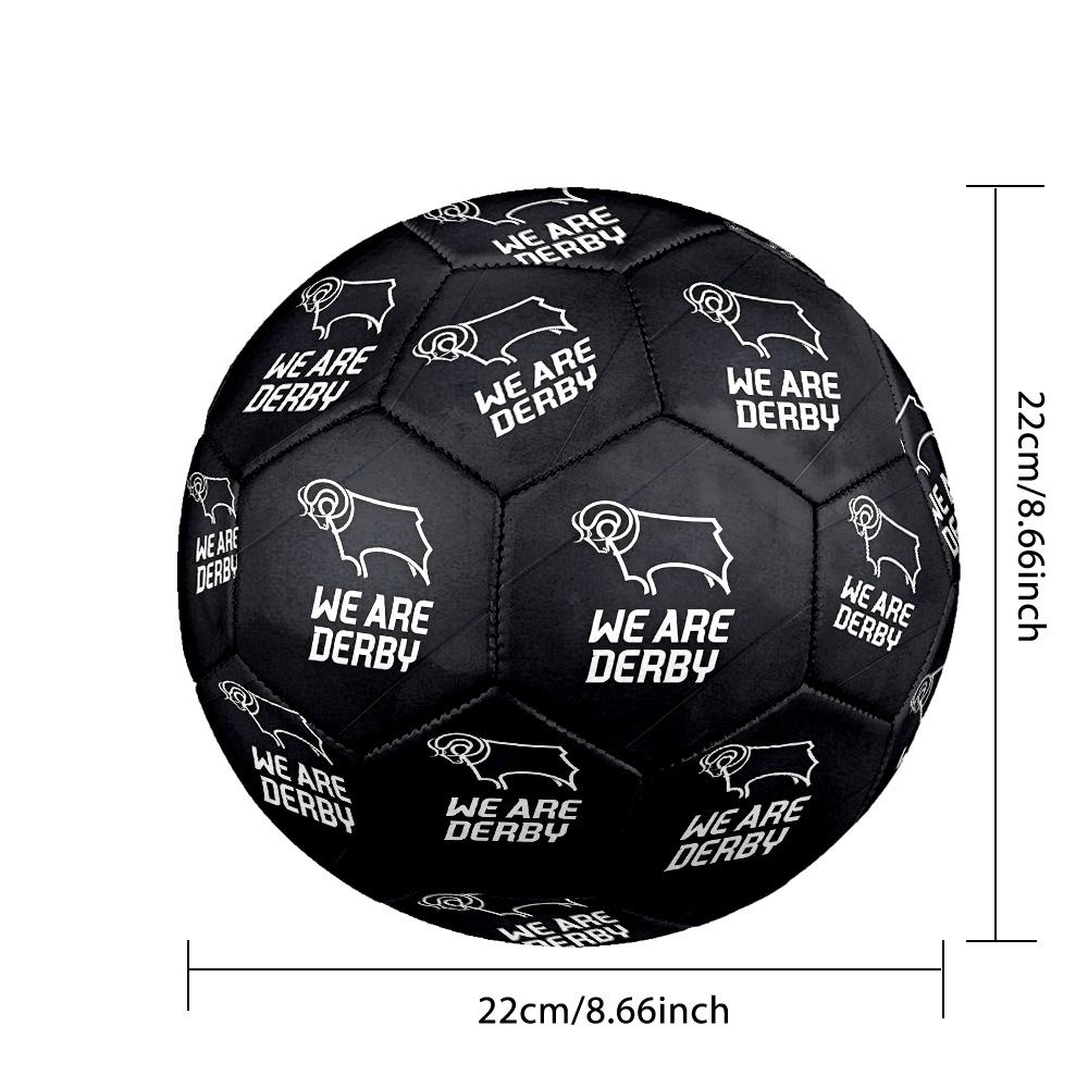 Derby County Size 5 Football High Elastic Soccer Ball For Outdoor Competition Daily Training Play