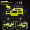 CCA 1:32 Suzuki Jimny Montážní edice Slitina Tlakově litý model Sestavit Auto Hračka Ozdoby Dekorativní Trendy Ozdoba Pro Kamaráda Dárek