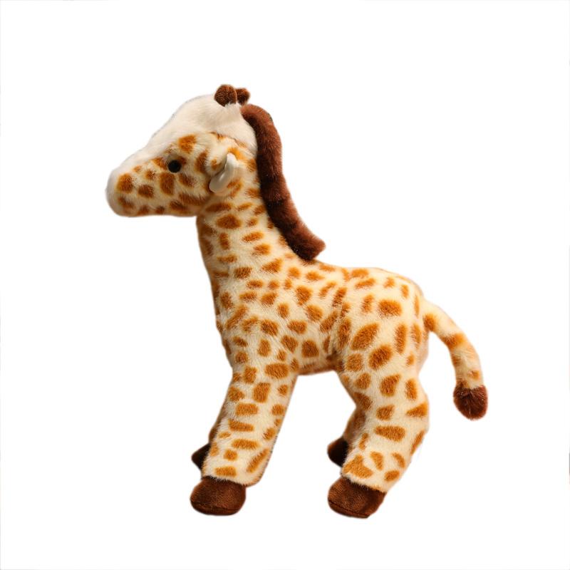 25/35cm Lifelike Giraffe Plush Toy Cartoon Stuffed Animal Simulated Giraffe Plushies Cuddly Doll