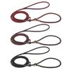 4ft/5ft Leather Dog Leash P Chian Collar Traction Lead Rope For Chihuahua Bulldog Small Dogs Leashes Slip Collars Pet Supplies