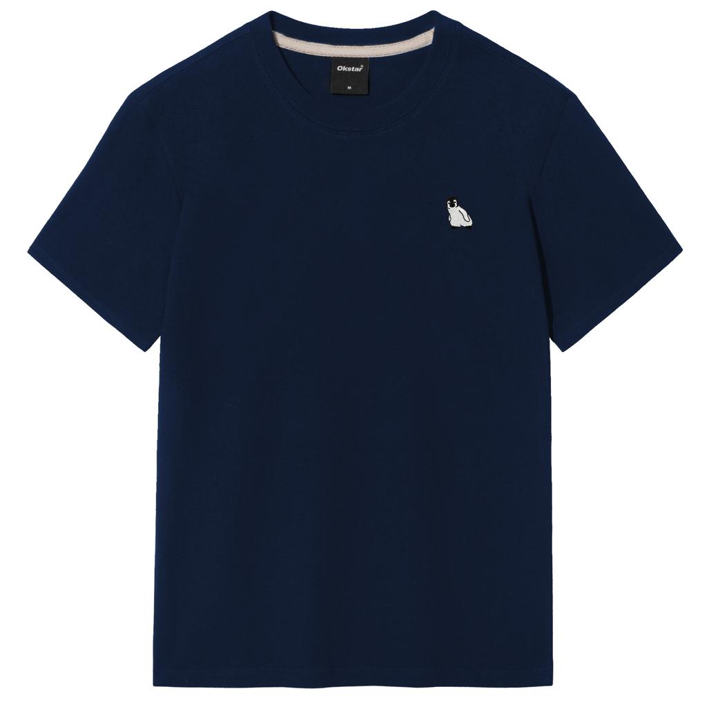 OKSTAR Penguin Embroidered Short Sleeve T-Shirt (Type A)