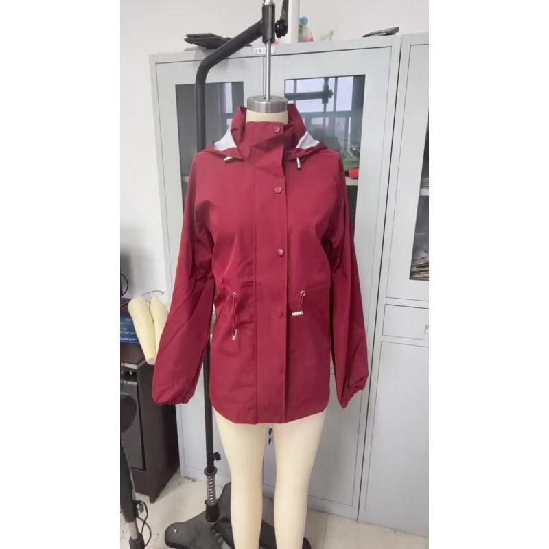 Womens Waterproof Windbreaker Slim Fit Outdoor Hooded Coat Fall 2025