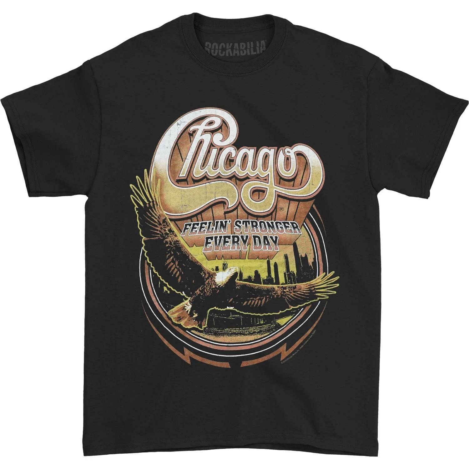 Men s Chicago Feelin Stronger Every Day T-shirt X-Large Black XS