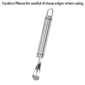 1pc orange peeler, stainless steel orange peeler, simple lemon peeler, vegetable and fruit tools, kitchen tools серебряный