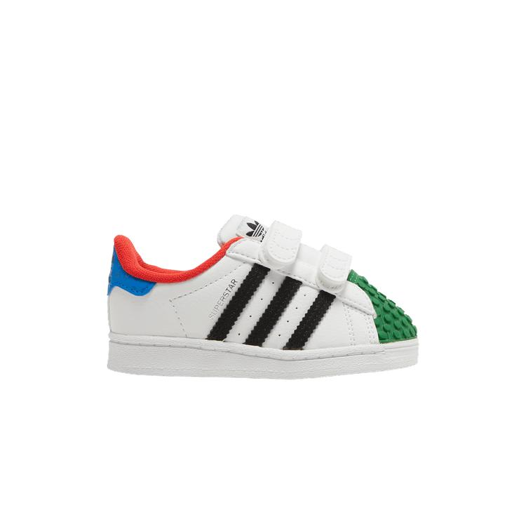 LEGO x adidas Superstar CF I Белый Желтый Зеленый 23
